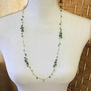Dainty gold/micro beaded necklace
